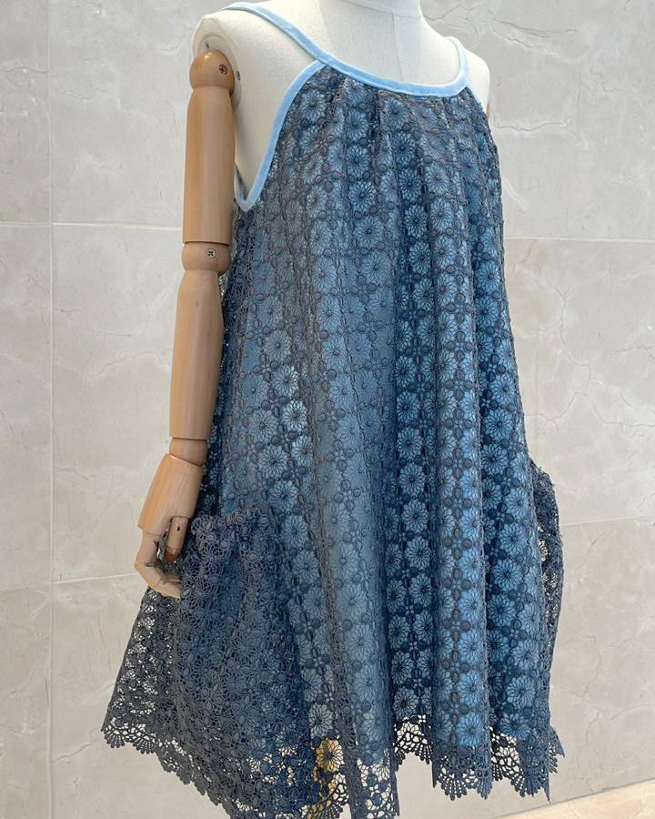 Lace Dress in Blue