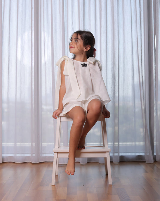 Butterfly Set in White