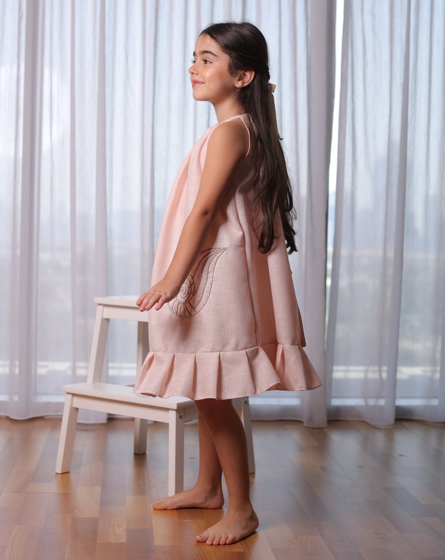 Shell Dress in Blush