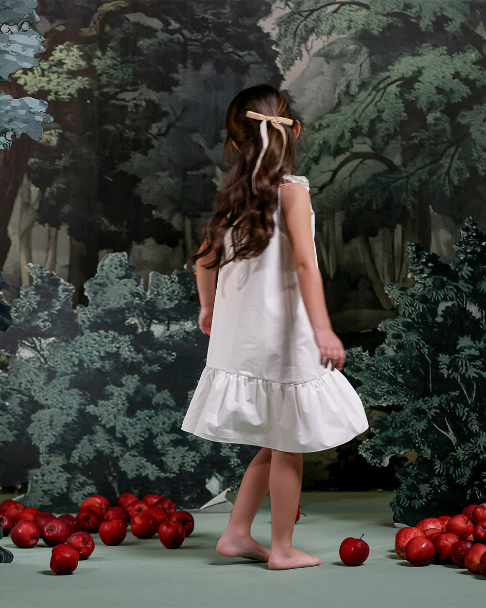 Mushroom Dress in White