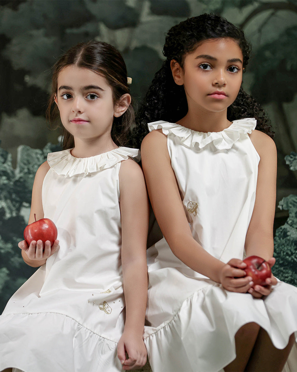 Mushroom Dress in White