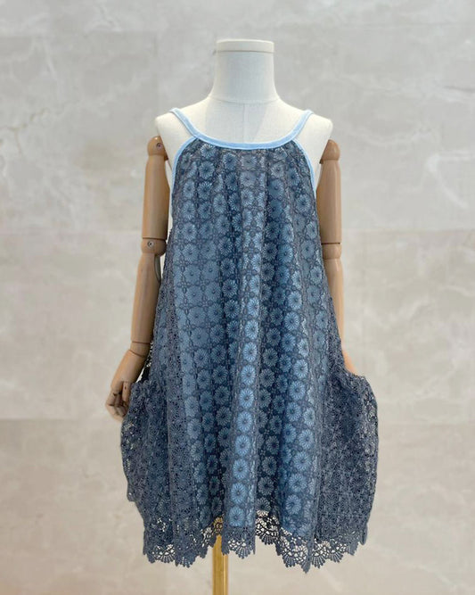 Lace Dress in Blue