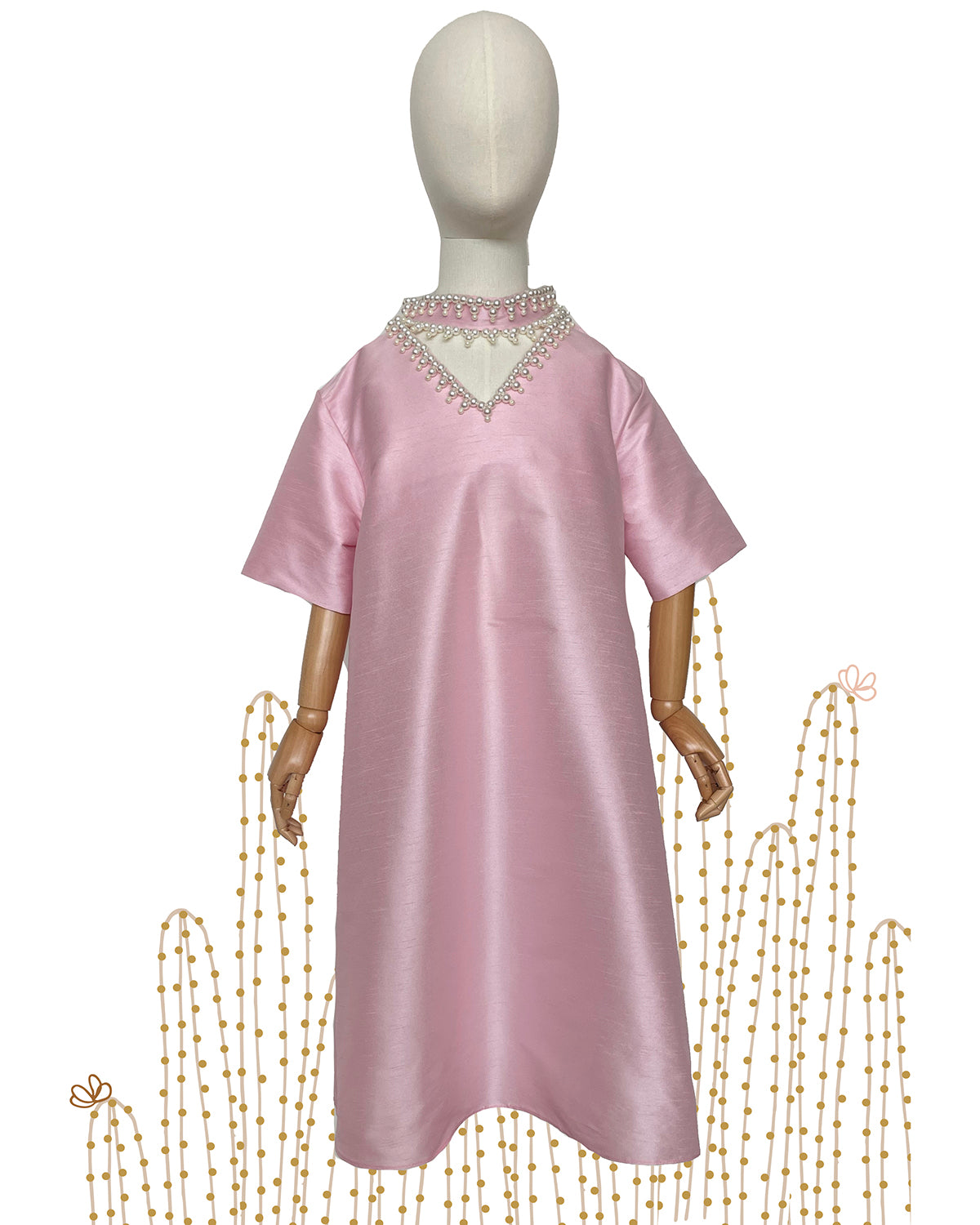 Collar Embroidered Kaftan